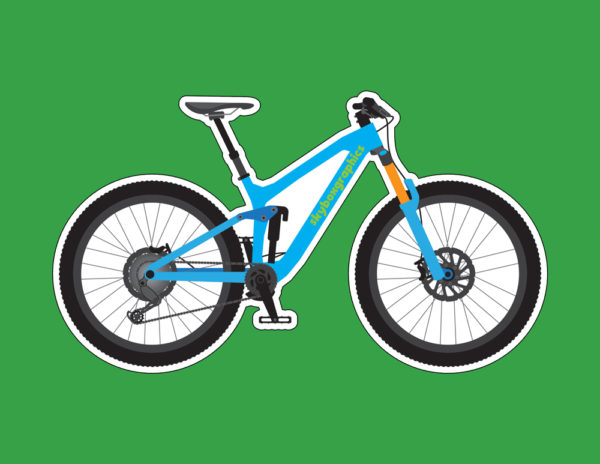 Mountain Bike Sticker - Image 2